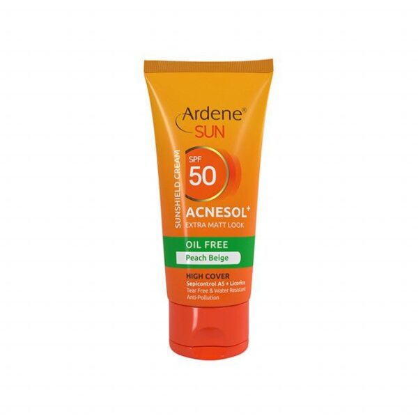 کرم ضد آفتاب فاقد چربی آردن مدل Acnesol SPF50 وزن 50 گرم - بژ هلویی