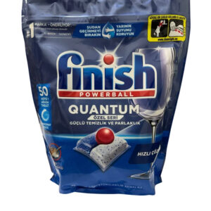 قرص ماشین ظرفشویی فینیش Quantum پاوربال ۵۰ عددی – تمیزکننده و براق‌کننده حرفه‌ای ظروف Ozel Sepeti