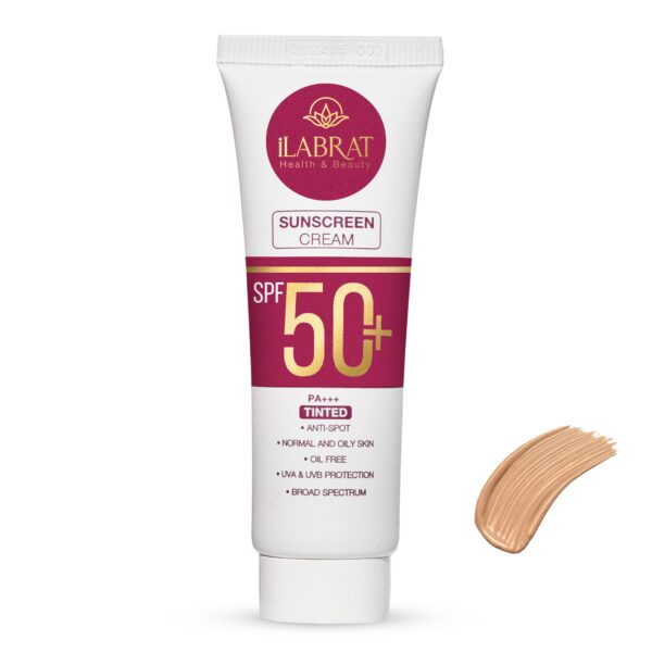 کرم ضدآفتاب ضدلک رنگی ایلابرت (بژ طبیعی) +SPF50