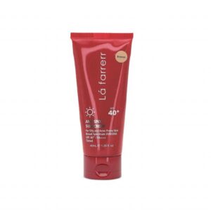 کرم ضد آفتاب و ضد لک فاقد چربی SPF 40 لافارر مناسب پوست چرب و مستعد آکنه حجم 40 میلی لیتر - برنز